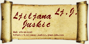 Ljiljana Juškić vizit kartica